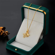Load image into Gallery viewer, Cali Double Flower Gold Necklace