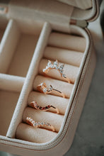 Load image into Gallery viewer, Brynn 4PC Garnet Zircon Rose Gold Ring Set