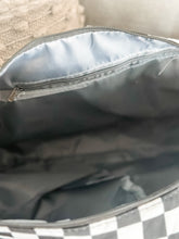 Load image into Gallery viewer, Checkered Duffle Bag "Black