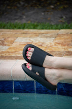 Load image into Gallery viewer, PreOrder | Black Insanely Comfy -Beach or Casual Slides