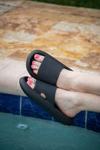 Load image into Gallery viewer, PreOrder | Black Insanely Comfy -Beach or Casual Slides