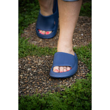 Load image into Gallery viewer, Ready to Ship | Navy Blue Insanely Comfy -Beach or Casual Slides*