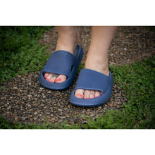 Load image into Gallery viewer, Ready to Ship | Navy Blue Insanely Comfy -Beach or Casual Slides*