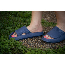Load image into Gallery viewer, Ready to Ship | Navy Blue Insanely Comfy -Beach or Casual Slides*
