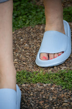 Load image into Gallery viewer, PreOrder | Blue Insanely Comfy -Beach or Casual Slides