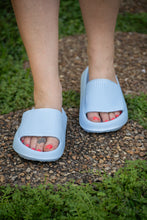 Load image into Gallery viewer, PreOrder | Blue Insanely Comfy -Beach or Casual Slides