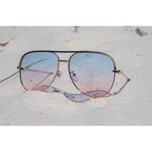 Load image into Gallery viewer, Ready To Ship | The Gold/ Pink Blue Kay - High Quality Unisex Aviator Sunglasses*