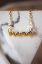 Load image into Gallery viewer, Mama Cursive Necklace