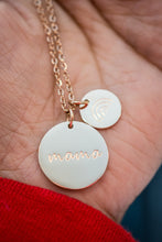 Load image into Gallery viewer, Mama Round Two-Piece Pendant Necklace
