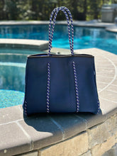 Load image into Gallery viewer, Ready to Ship | The Nikki Navy Neoprene Tote