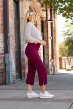 Load image into Gallery viewer, Ready to Ship | The Courtney - Maroon High Waisted Gaucho Pants - ROUND 2