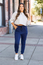 Load image into Gallery viewer, Ready to Ship | The Nora Navy Joggers - Luxe Leggings by Julia Rose®