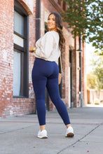 Load image into Gallery viewer, PreOrder | Navy Full Length with Pocket Leggings - Luxe Leggings by Julia Rose®