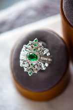 Load image into Gallery viewer, Eden Emerald Sterling Silver Ring