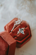 Load image into Gallery viewer, Marina Moss Agate 2PC Rose Gold Ring Set