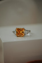 Load image into Gallery viewer, Jeanne Citrine Gem Sterling Silver Ring