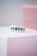Load image into Gallery viewer, Aimee Multicolor Gemstones Sterling Silver Ring