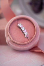 Load image into Gallery viewer, Trisha Pink Heart Sterling Silver Ring Band