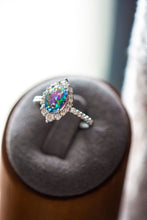 Load image into Gallery viewer, Willow Aurora Gem Oval Cut Sterling Silver Ring
