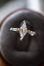 Load image into Gallery viewer, Avery Diamond Shaped CZ Stone Sterling Silver Ring