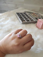 Load image into Gallery viewer, Astrid Radiant Cut Pink Gemstone Sterling Silver Ring