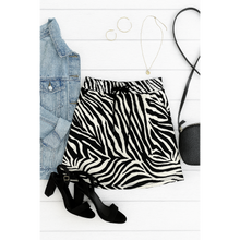 Load image into Gallery viewer, Ready to Ship | The Zoe - Zebra Print Jogger Skirt