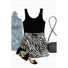 Load image into Gallery viewer, Ready to Ship | The Zoe - Zebra Print Jogger Skirt