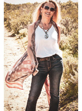 Load image into Gallery viewer, Kimono Vests - American Flag