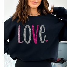 Load image into Gallery viewer, Love faux sequin