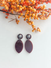 Load image into Gallery viewer, "Glitter Football" Dangle Earrings