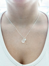Load image into Gallery viewer, "Shelly Seaglass" White Silver Necklace