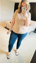 Load image into Gallery viewer, Neutral Lace Sleeve Top