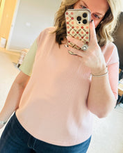 Load image into Gallery viewer, Corded Colorblock Tee