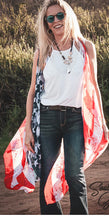 Load image into Gallery viewer, Kimono Vests - American Flag