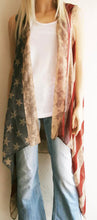 Load image into Gallery viewer, Kimono Vests - American Flag