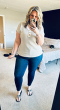 Load image into Gallery viewer, Stripe Button Detail Top