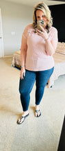 Load image into Gallery viewer, Lace Detail Waffle Knit Top