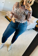 Load image into Gallery viewer, Brown Leopard Mesh Bodysuit