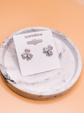Load image into Gallery viewer, 3 Leaf Clover Cubic Zircon Stud Earrings