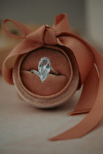 Load image into Gallery viewer, Seraphina Pear Cut Silver Ring