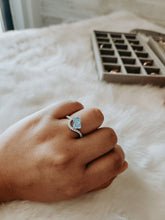 Load image into Gallery viewer, Astrid Blue Topaz Radiant Cut Sterling Silver Ring