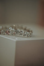 Load image into Gallery viewer, Jazynth White Heart Sterling Silver Ring Band