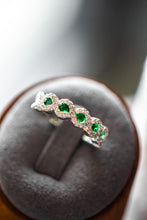 Load image into Gallery viewer, Lucy Infinity Sterling Silver Ring in Emerald