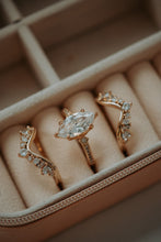 Load image into Gallery viewer, Janece 3PC Champagne Gold Ring Set