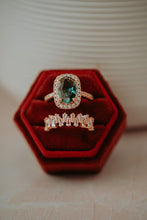Load image into Gallery viewer, Clio Blue Topaz 2PC Ring Set