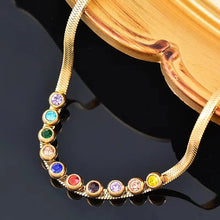 Load image into Gallery viewer, Kath Multi-gem Gold Necklace