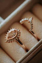 Load image into Gallery viewer, Jordyn Morganite Rose Gold Ring Set