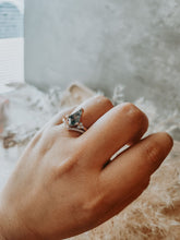 Load image into Gallery viewer, Marina Moss Agate 2PC Rose Gold Ring Set
