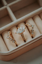 Load image into Gallery viewer, Janece 3PC Champagne Gold Ring Set