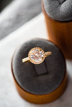 Load image into Gallery viewer, Veda Round Cut Blue Spinel Zircon Sterling Silver Ring